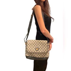 Gucci black and blue messenger bag